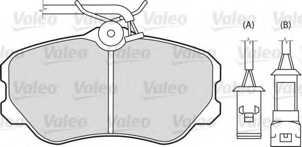 VALEO 598135 Комплект тормозных колодок, дисковый тормоз