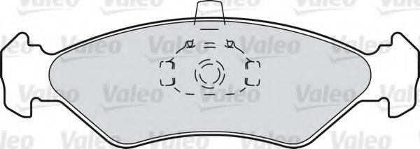 Комплект тормозных колодок, дисковый тормоз VALEO 598171