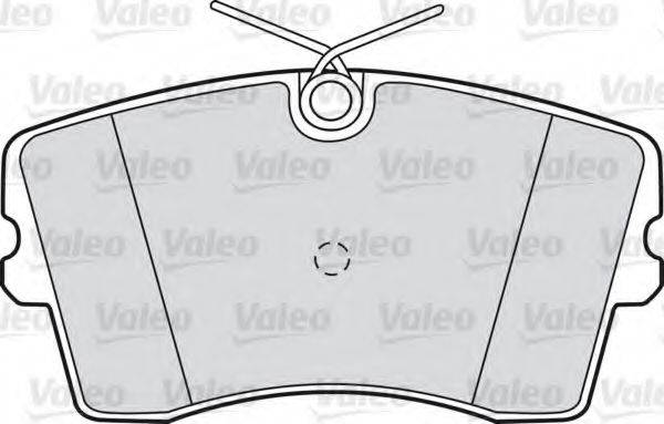 VALEO 598186 Комплект тормозных колодок, дисковый тормоз