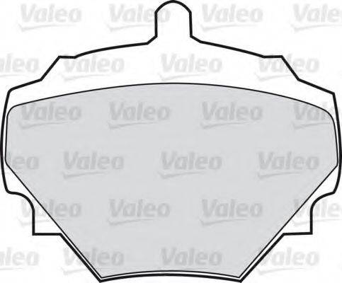 Комплект тормозных колодок, дисковый тормоз VALEO 598497