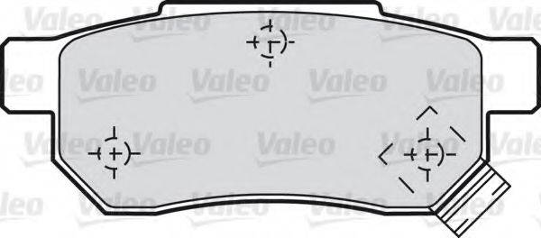 Комплект тормозных колодок, дисковый тормоз VALEO 598286