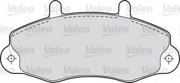 VALEO 598036 Комплект тормозных колодок, дисковый тормоз