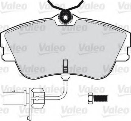 Комплект тормозных колодок, дисковый тормоз VALEO 598814