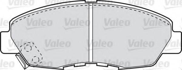 Комплект тормозных колодок, дисковый тормоз VALEO 598788