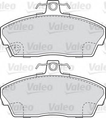 VALEO 598512 Комплект тормозных колодок, дисковый тормоз