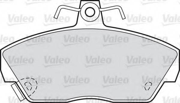 Комплект тормозных колодок, дисковый тормоз VALEO 598019