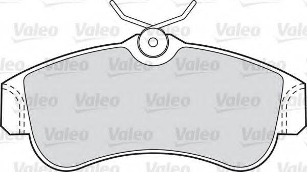 Комплект тормозных колодок, дисковый тормоз VALEO 540806