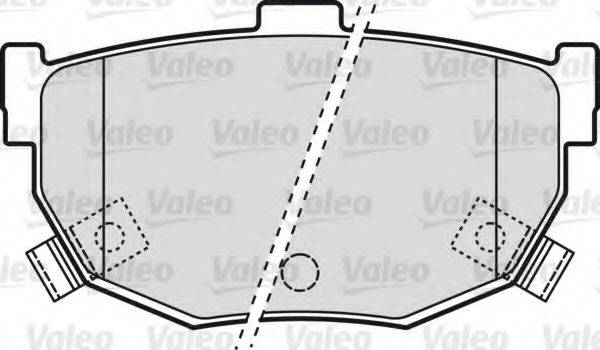 VALEO 598817 Комплект тормозных колодок, дисковый тормоз