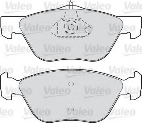 VALEO 598308 Комплект тормозных колодок, дисковый тормоз