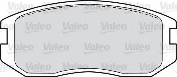 Комплект тормозных колодок, дисковый тормоз VALEO 598626