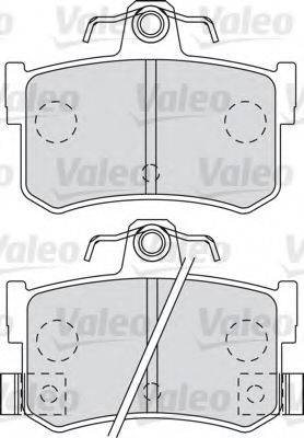 Комплект тормозных колодок, дисковый тормоз VALEO 598903
