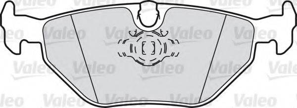 Комплект тормозных колодок, дисковый тормоз VALEO 598311