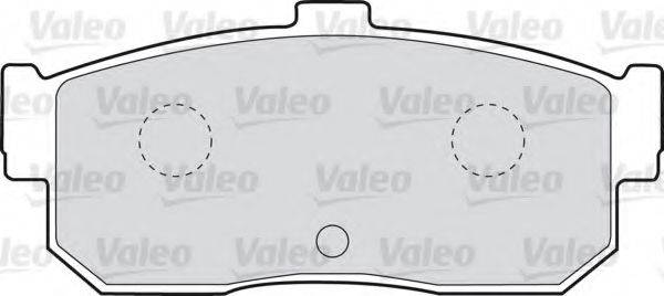 Комплект тормозных колодок, дисковый тормоз VALEO 598668