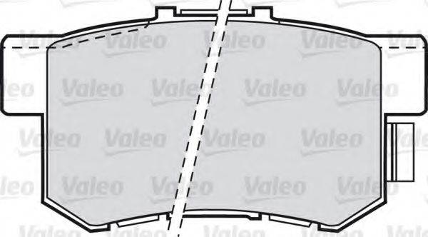 Комплект тормозных колодок, дисковый тормоз VALEO 598911
