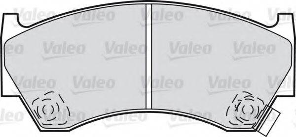 VALEO 598071 Комплект тормозных колодок, дисковый тормоз