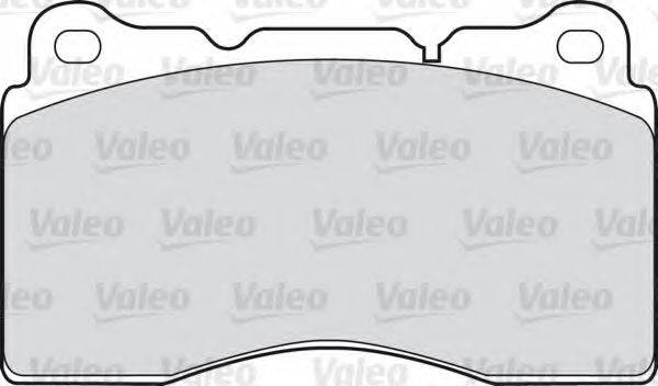 Комплект тормозных колодок, дисковый тормоз VALEO 598919