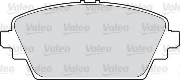 Комплект тормозных колодок, дисковый тормоз VALEO 598451