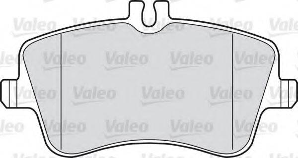 Комплект тормозных колодок, дисковый тормоз VALEO 598448