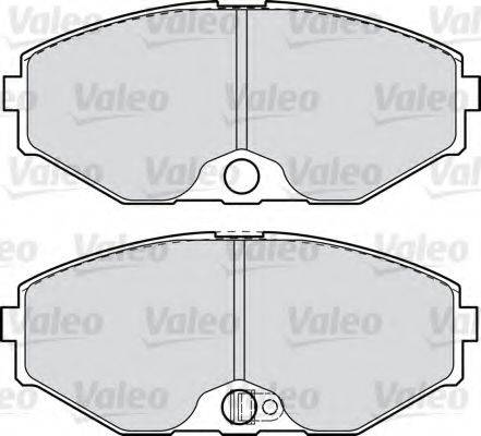Комплект тормозных колодок, дисковый тормоз VALEO 598912