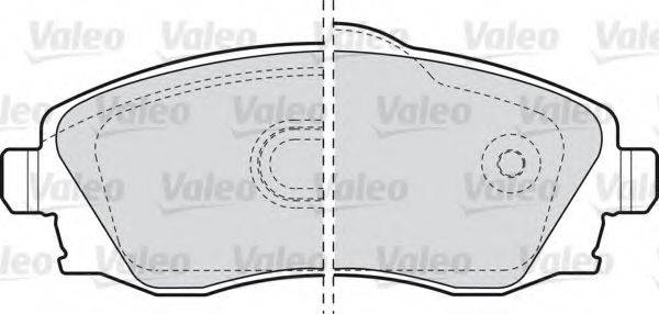Комплект тормозных колодок, дисковый тормоз VALEO 598456