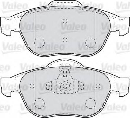 Комплект тормозных колодок, дисковый тормоз VALEO 598993