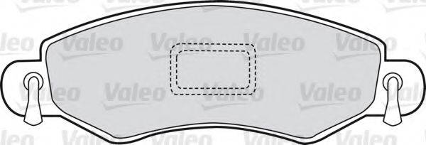 VALEO 598453 Комплект тормозных колодок, дисковый тормоз
