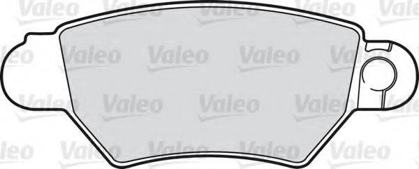 VALEO 598926 Комплект тормозных колодок, дисковый тормоз