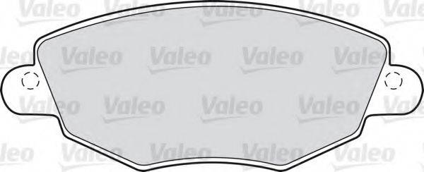 Комплект тормозных колодок, дисковый тормоз VALEO 598433