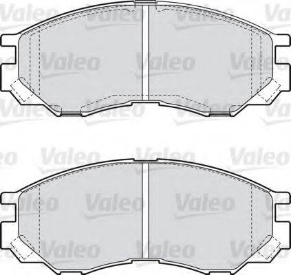 Комплект тормозных колодок, дисковый тормоз VALEO 598522