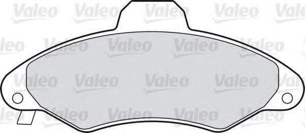 Комплект тормозных колодок, дисковый тормоз VALEO 598399