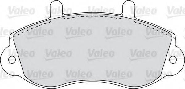 Комплект тормозных колодок, дисковый тормоз VALEO 598490