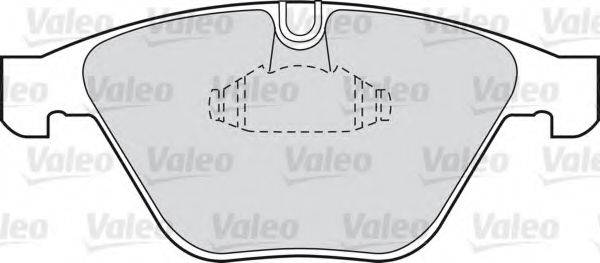 VALEO 598410 Комплект тормозных колодок, дисковый тормоз