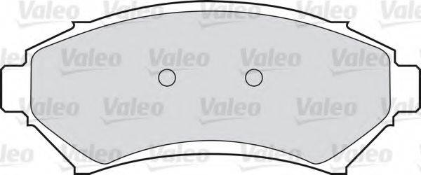 Комплект тормозных колодок, дисковый тормоз VALEO 598458