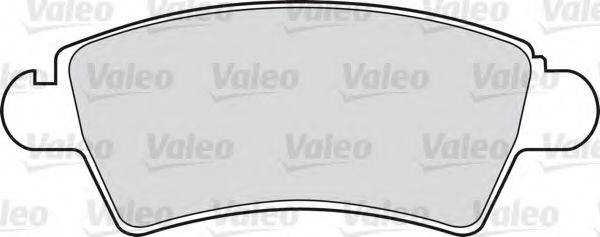 Комплект тормозных колодок, дисковый тормоз VALEO 598462