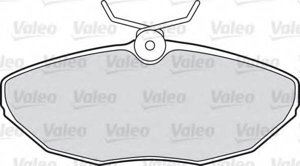 VALEO 598438 Комплект тормозных колодок, дисковый тормоз