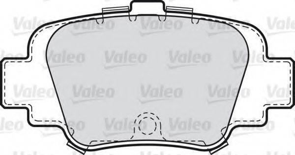 VALEO 598642 Комплект тормозных колодок, дисковый тормоз