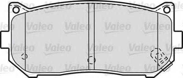 VALEO 598841 Комплект тормозных колодок, дисковый тормоз