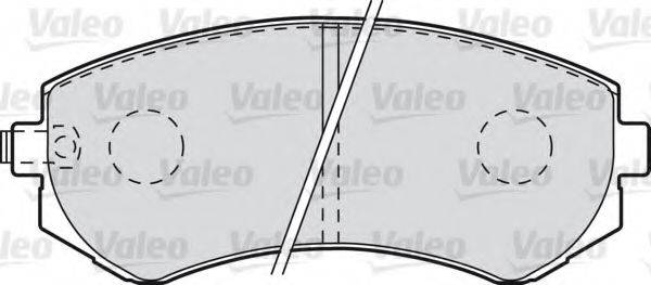VALEO 598806 Комплект тормозных колодок, дисковый тормоз