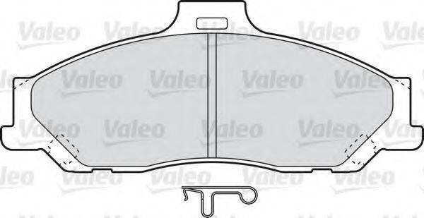 Комплект тормозных колодок, дисковый тормоз VALEO 598784
