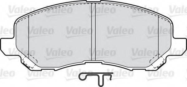Комплект тормозных колодок, дисковый тормоз VALEO 598886