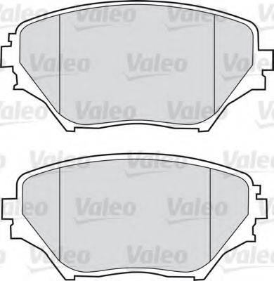 Комплект тормозных колодок, дисковый тормоз VALEO 598536