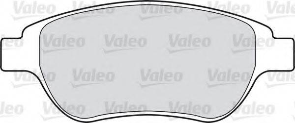 Комплект тормозных колодок, дисковый тормоз VALEO 598465