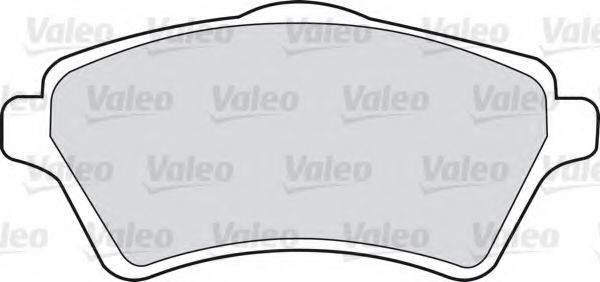 Комплект тормозных колодок, дисковый тормоз VALEO 598514