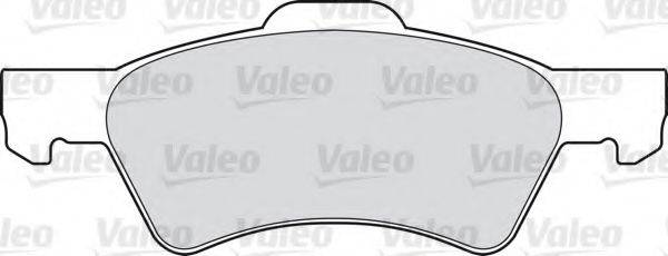 Комплект тормозных колодок, дисковый тормоз VALEO 598415