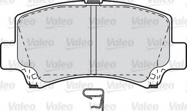 Комплект тормозных колодок, дисковый тормоз VALEO 598843