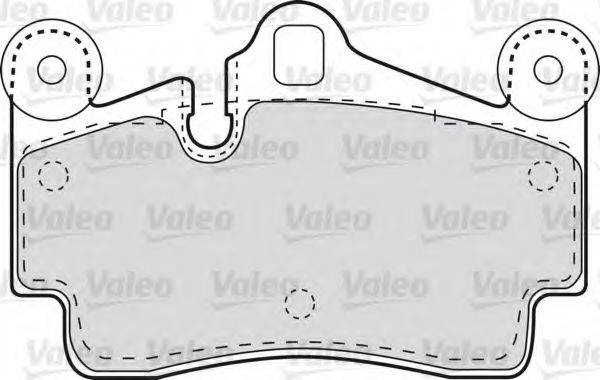 Комплект тормозных колодок, дисковый тормоз VALEO 598770