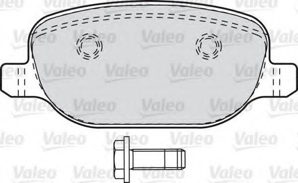 Комплект тормозных колодок, дисковый тормоз VALEO 601029