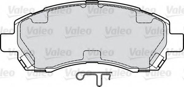 Комплект тормозных колодок, дисковый тормоз VALEO 598915