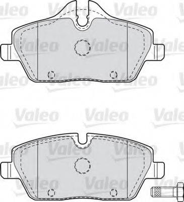 Комплект тормозных колодок, дисковый тормоз VALEO 598699