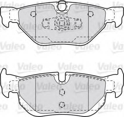 Комплект тормозных колодок, дисковый тормоз VALEO 598703